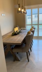 Dining Table, Bench & Chairs
