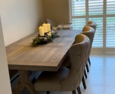Dining Table, Bench & Chairs