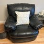 black leather coach Image 6