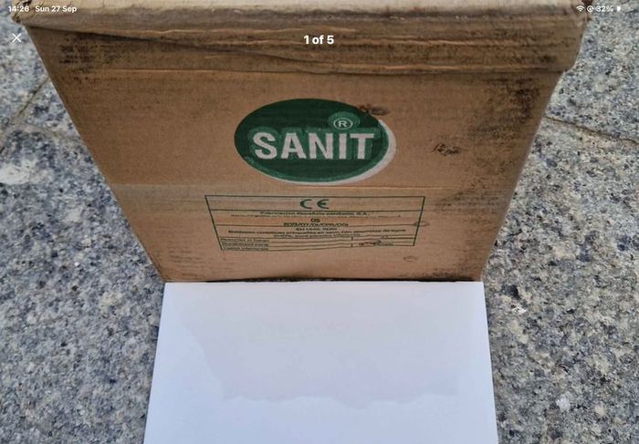Fabresa Sanit 20x20cm white wall tiles - new