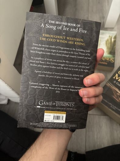 A Song of Ice and Fire: A game of thrones + clash of kings  + free fellowship of the ring on top