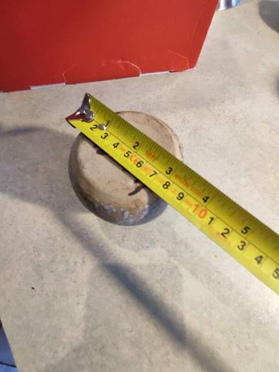Vintage Signed Studio Art Pottery Flower Frog Planter Vase MCM Stoneware