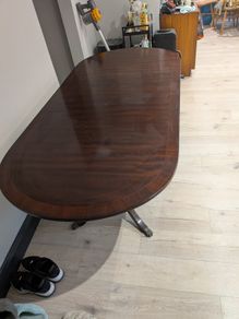 Veneer extendable Table