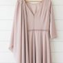Veni Infantino blush cape dress stunning mother of the bride / groom wedding chic Image 4