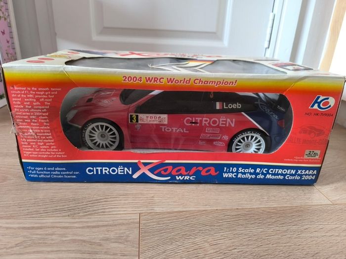 Vintage Citroen Xsara WRC 2004 Monte Carlo Rally 1 10 Scale RC Radio Control Car Boxed