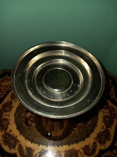 Arts and Crafts Silver Tone Metal Vase