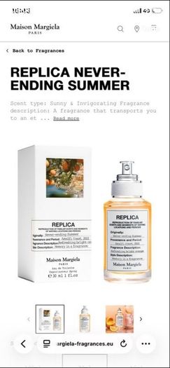New Maison Margiela  Never Ending Summer Edt 30mls