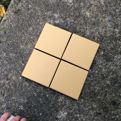 2 sqm matt mustard yellow tiles