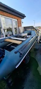 Inflatable boat and trailer