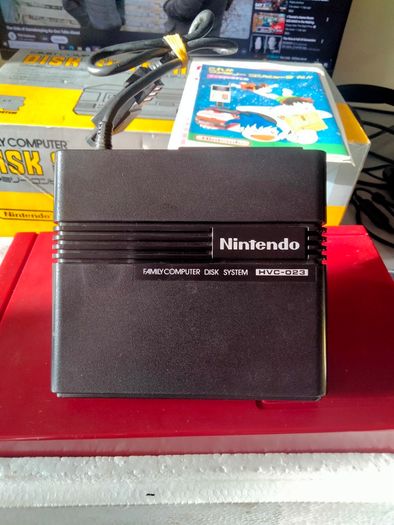 Boxed Famicom Disk System + games