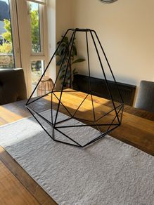 3 black ceiling pendants