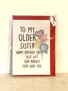 Birthday Card Sister