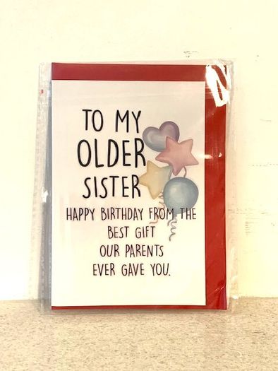 Birthday Card Sister
