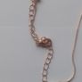 Silver and Pale Pink Stone Station Necklace 18 Inch Image 4