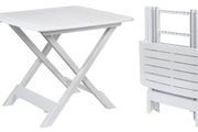 Folding Table in White  Garden or Camping Table Ideal as Side Table