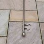 2 x aged brushed gold curtain poles Image 7