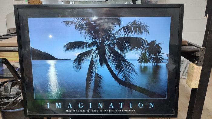 Imagination Poster Framed May the seeds of today be the fruits of tomorrow