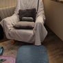 Rocking arm chair and foot stool Image 5
