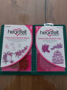Heartfelt- die and stamp set- Sweet Lilac