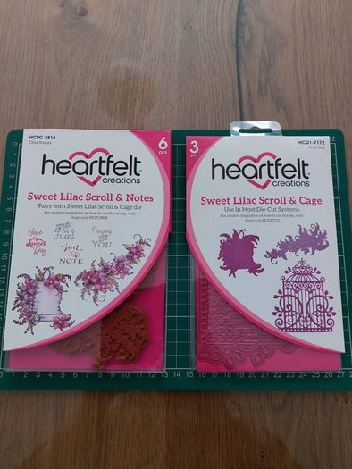 Heartfelt- die and stamp set- Sweet Lilac