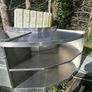 Stainless steal kitchen unit with sinks Image 10
