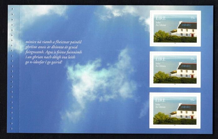2011 Ireland Renewable Energy Prestige Commemorative Stamp Booklet Mint Never Hinged (MNH). Scans of contents show in advert.