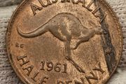 Australia 1961 1/2d Halfpenny Beautiful Uncirculated