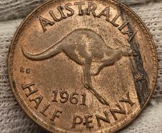 Australia 1961 1/2d Halfpenny Beautiful Uncirculated