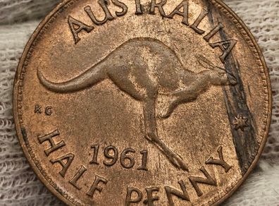 Australia 1961 1/2d Halfpenny Beautiful Uncirculated