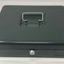 Grey Ordex Cash Box (Secure box) with tray for Euro coins and notes. Includes two keys Image 2