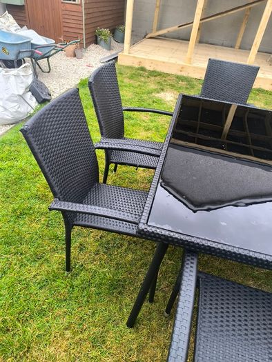Garden table and chairs