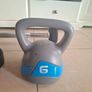 Two 8kg weights, One Arm bar 10kg weight One 6kg kettle bell Image 3
