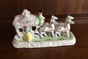 Vintage cinderella carriage ornament horses and carriage