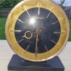 Polish mechanical mantel and cabinet clock "Jubiler"