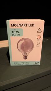 4 x IKEA Molnart LED Vintage Bulbs E27 Decorative Warm Light