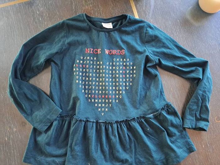 Zara Girls emerald 6-7 top