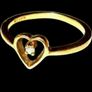 Vintage 9ct Hallmarked Diamond Suspension Ring Image 3