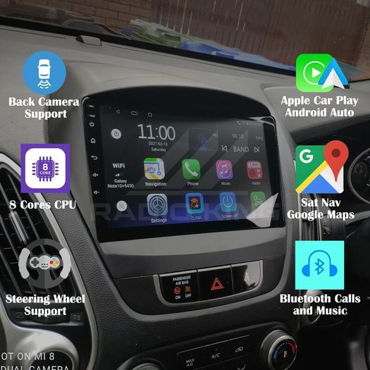 Premium Carplay Hyundai Ix35 Android Stereo
