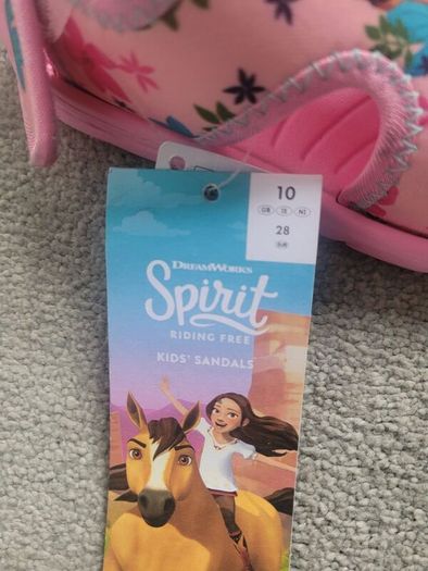 BNWT Girl's Sandals Spirit, size: 28/10