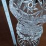 A pair of magnificent diamond-cut crystal vases. Image 6