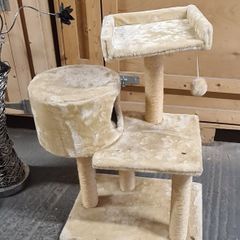 Cat Tree / Scratching Post with Condo and Bed