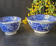 Antique George Jones & Sons "Abbey" 1790 Sugar Bowl and Cereal  Bowl