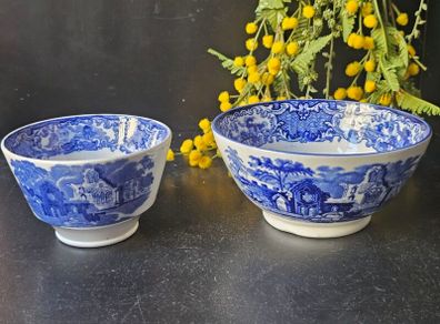 Antique George Jones & Sons "Abbey" 1790 Sugar Bowl and Cereal  Bowl