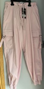 Primark Light Pink Parachute pants SIze S BNWT