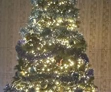 Christmas tree with 3000 led lights, ornaments