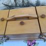Vintage Wooden Sewing Box Image 5