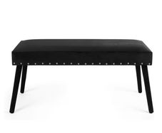 black velvet bench