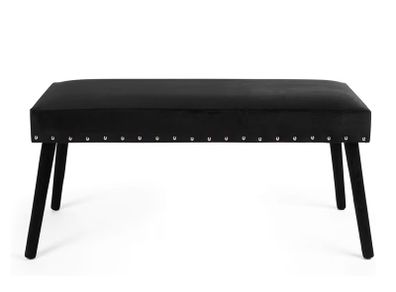 black velvet bench