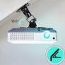 Projector Mount Stand for Ceiling or Wall Bracket PB01XB | 10kg Capacity | Universal Adjustable Clamp | Tile Swivel Rotate | Black (FREE POSTAGE) Image 6