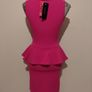 Evita Pink Peplum Dress, New With Tags Image 9